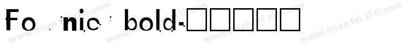 Fournier bold字体转换